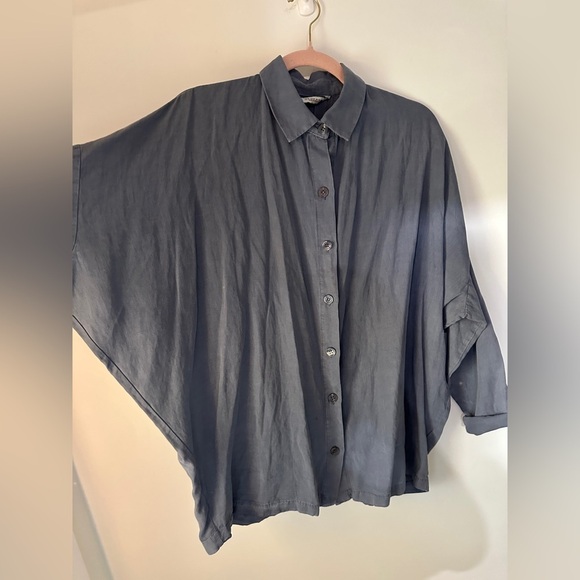 Zara women’s blue grey suit set. Size xs top size M bottom. New - Picture 4 of 15